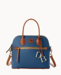 Dooney Pebble Grain Domed Satchel Jeans ID-hsipAezQ