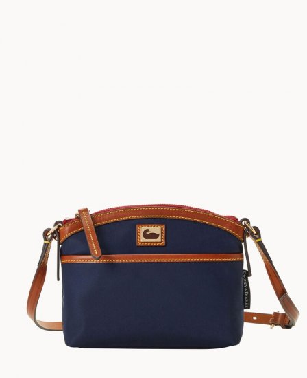 Dooney Wayfarer Domed Crossbody Navy ID-BDoiG5cM - Click Image to Close