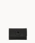 Dooney Florentine Flap Wallet Black Black ID-pwusuNOQ