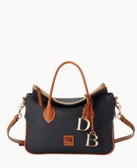 Dooney Pebble Grain Satchel Black ID-dyBH7Q5w - Click Image to Close