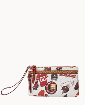 Dooney NFL Buccaneers Double Zip Wristlet Tampa Bay Buccaneers ID-Mg44WdB9