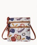 Dooney MLB Twins N S Triple Zip Crossbody TWINS ID-XfSwh7lI