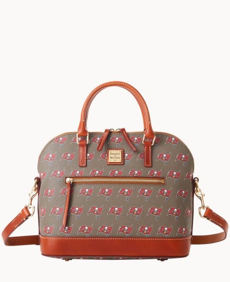 Dooney NFL Buccaneers Domed Zip Satchel Buccaneers ID-i6PzjNYr - Click Image to Close