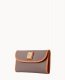 Dooney Wexford Leather Continental Clutch Taupe ID-ox98hr0O