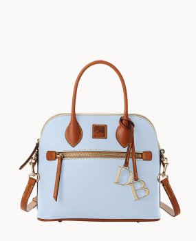 Dooney Pebble Grain Domed Satchel Glacier Blue ID-ZrprAVhj