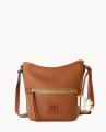 Dooney Pebble Grain Small Zip Sac Caramel ID-QSavcin2