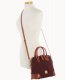 Dooney Suede Domed Satchel Wine ID-jeA5Rzl0