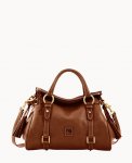 Dooney Florentine Satchel Chestnut ID-ilphpNjT