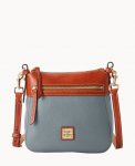 Dooney Pebble Grain Crossbody 25 Slate ID-xHADgEet