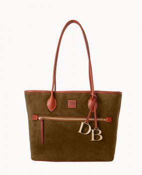 Dooney Suede Tote Olive ID-XmXJyNV6