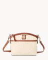 Dooney Ostrich Domed Crossbody Bone ID-YiN9eUVr