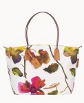 Dooney Roberta Pieri Flower Classic Large Robertina Tote White ID-4eTD66ad