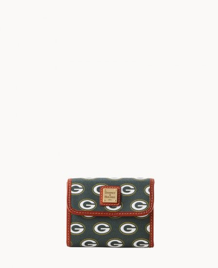 Dooney NFL Packers Flap Credit Card Wallet PACKERS ID-KwxyraX9 - Click Image to Close