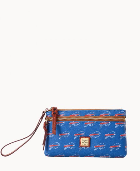 Dooney NFL Bills Double Zip Wristlet Buffalo Bills ID-zqLvKKFq - Click Image to Close