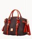 Dooney Pebble Grain Bristol Satchel Brown Tmoro ID-ovk93Hh8