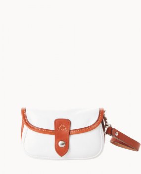 Dooney Oncour Elba Flap Wristlet White ID-TzWB3CBu