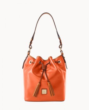 Dooney Wexford Leather Tasha Drawstring Coral ID-Ibv0QHCZ