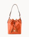 Dooney Wexford Leather Tasha Drawstring Coral ID-Ibv0QHCZ