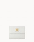 Dooney Saffiano Small Flap Credit Card Wallet Off White ID-eNzjC4Nr