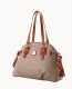 Dooney Pebble Grain Domed Satchel Taupe ID-MsBvJJiE