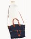 Dooney Nylon Large Pocket Satchel Navy ID-KX3Wc2Ot