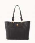 Dooney Ostrich Tammy Tote Black ID-jSseoWjy