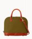 Dooney Pebble Grain Zip Zip Satchel Olive ID-Tp9WTFh7