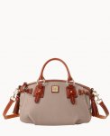 Dooney Pebble Grain Medium Mail Satchel Taupe ID-3b77hbf2