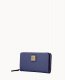 Dooney Saffiano Large Zip Around Marine ID-xQNGxJkk