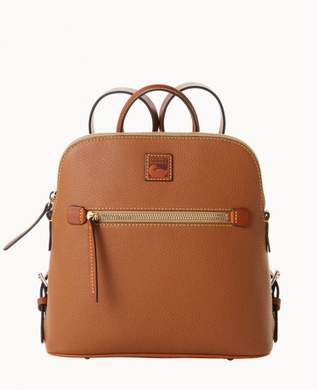 Dooney Pebble Grain Backpack Caramel ID-GDXrwa95 - Click Image to Close