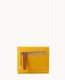 Dooney Pebble Grain Small Flap Credit Card Wallet Mustard ID-g8yvjK2f