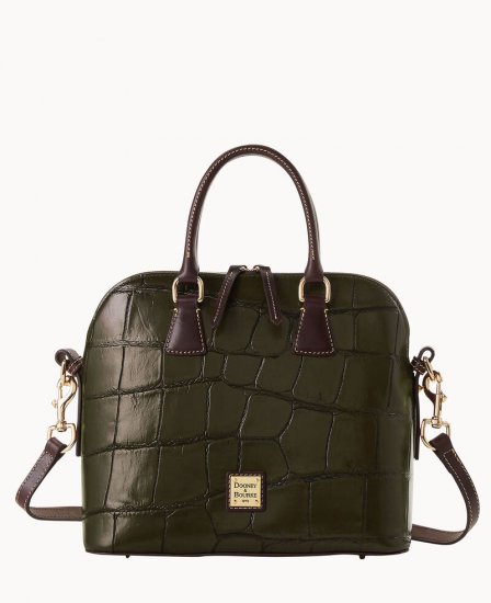 Dooney Denison Satchel Olive ID-WN2oIFas - Click Image to Close