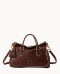 Dooney Florentine Large Satchel Chestnut ID-V9hOJDI6