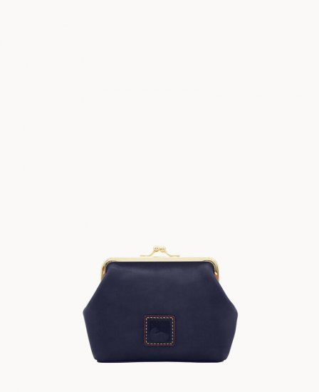 Dooney Florentine Large Framed Purse Navy ID-h0I21nGi - Click Image to Close