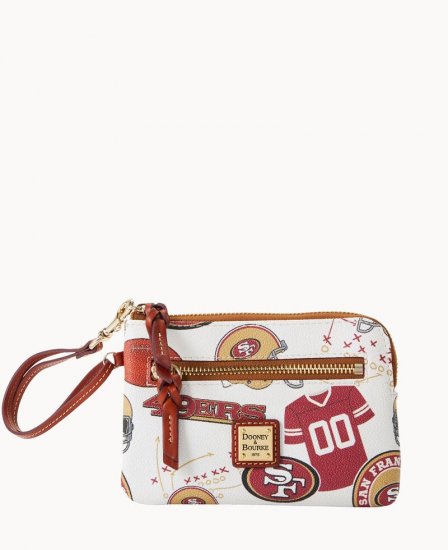 Dooney NFL 49ERS Zip Around Wristlet 49ERS ID-asOxH8k3 - Click Image to Close