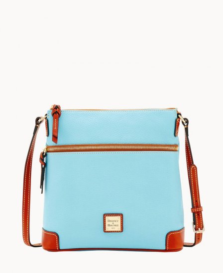 Dooney Pebble Grain Crossbody Caribbean Blue ID-GKAqVBKv - Click Image to Close