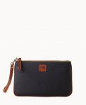 Dooney Pebble Grain Large Wristlet Black ID-4T1n3e78