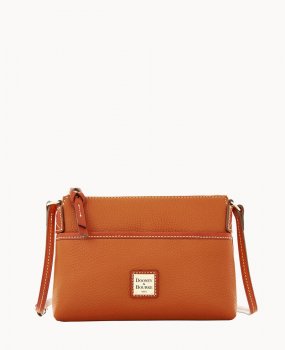 Dooney Pebble Grain Ginger Crossbody Caramel ID-0rY4oJmp