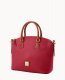 Dooney Pebble Grain Domed Satchel Wine ID-etnYCmto