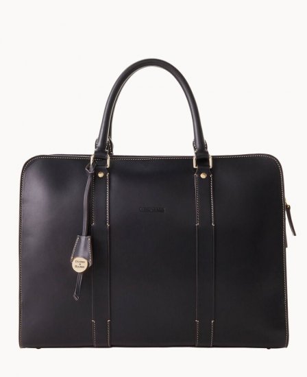 Dooney Alto Bradley Briefcase Black ID-6gR3UVQ7 - Click Image to Close