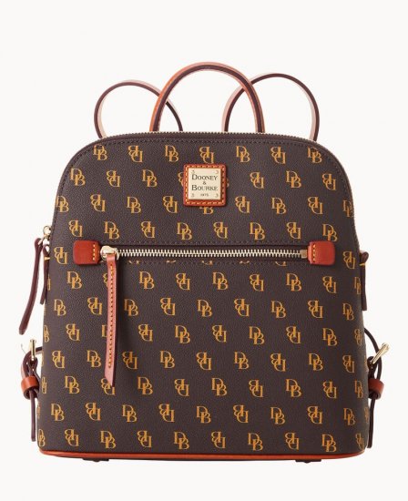 Dooney Gretta Backpack Brown Tmoro ID-1XvRha8t - Click Image to Close