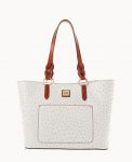 Dooney Ostrich Tammy Tote Bone ID-Y4FANzoo