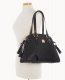 Dooney Pebble Grain Domed Satchel Black Black ID-y8PaWGS9