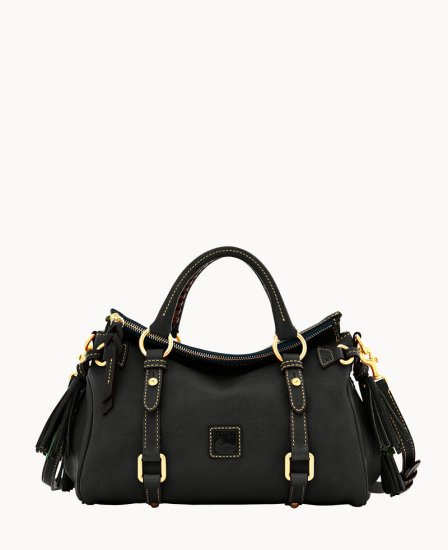 Dooney Florentine Mini Satchel Black Black ID-QbZpFyQA - Click Image to Close