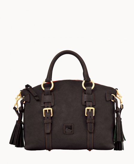 Dooney Florentine Bristol Satchel Black Black ID-elhgVukc - Click Image to Close