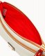 Dooney Pebble Grain Double Zip Wristlet Bone ID-9ILCNVR2