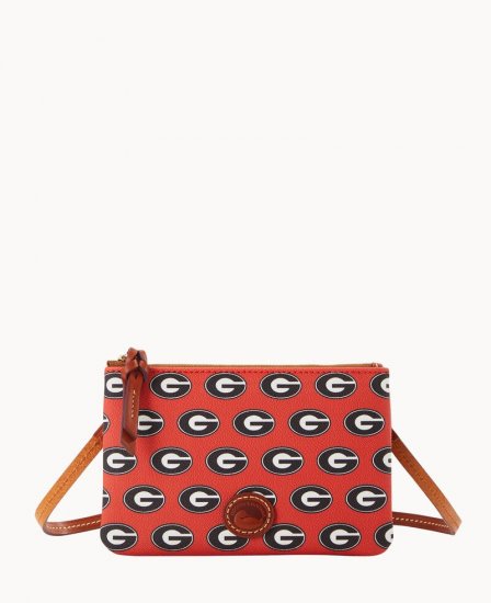 Dooney Collegiate University of Georgia Top Zip Crossbody University of Georgi ID-mCZIVGO2 - Click Image to Close