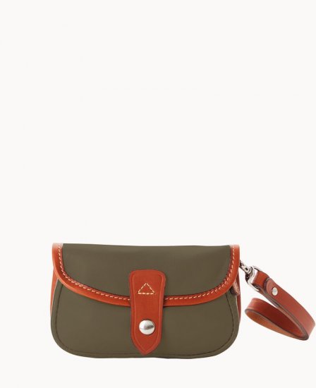 Dooney Oncour Elba Flap Wristlet Smoke ID-ACbPlnXS - Click Image to Close