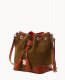 Dooney Suede Crossbody Drawstring Olive ID-SsSqSibi