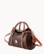 Dooney Ostrich Satchel Brown Tmoro ID-3ygxmlql